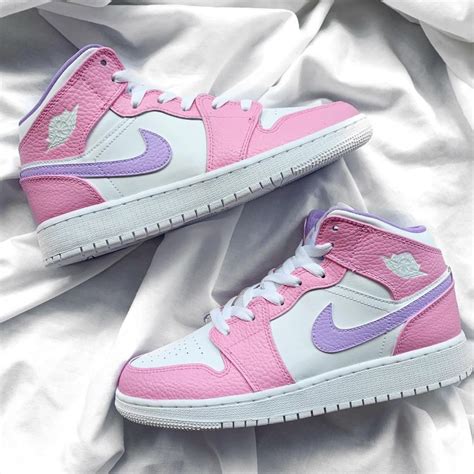 purple pink jordans